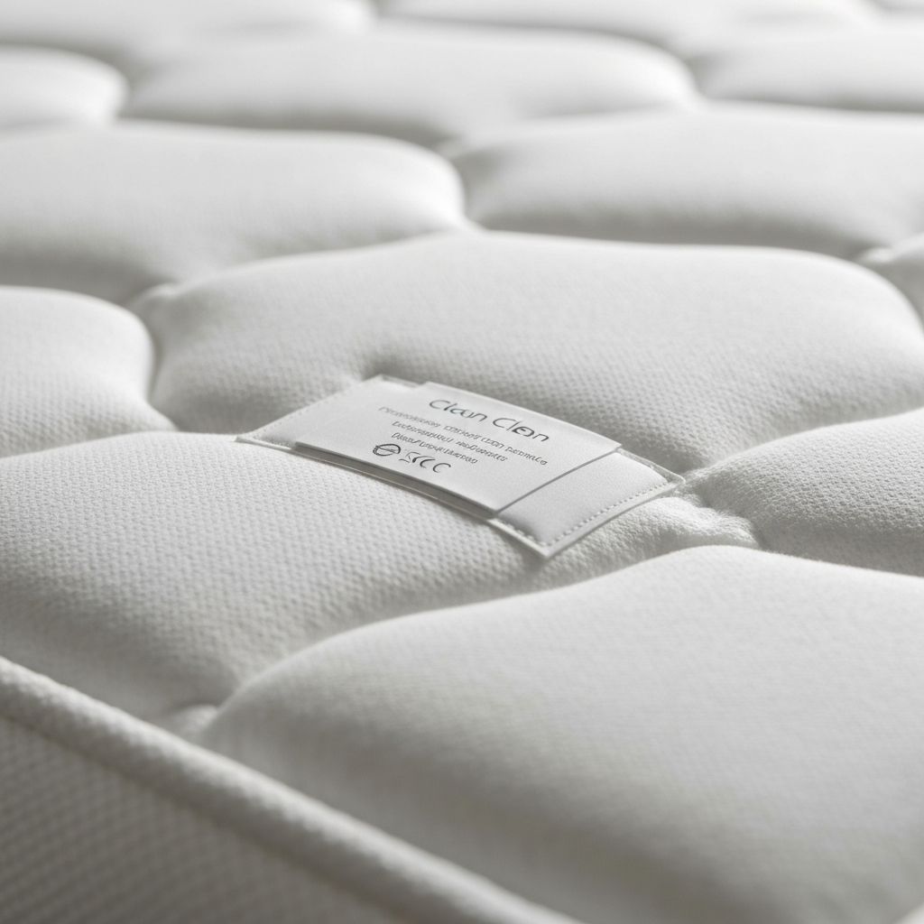Zinus mattress certification labels and quality materials